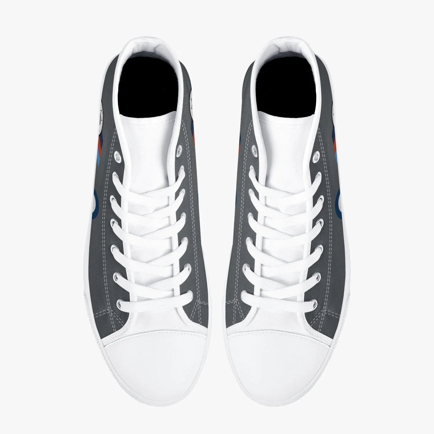 Macchi "A7-047" High Top Canvas Shoes (Grey)