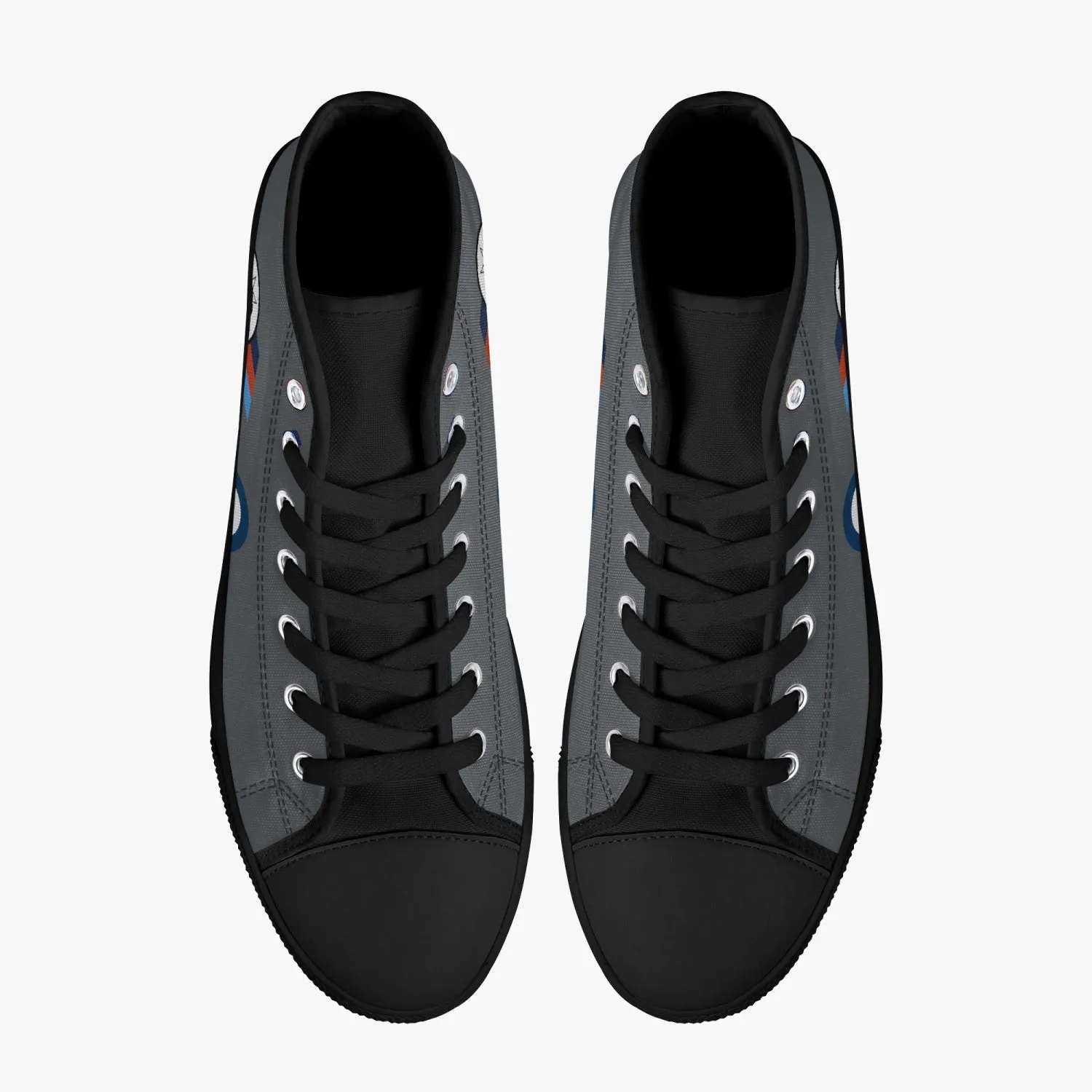 Macchi "A7-047" High Top Canvas Shoes (Grey)