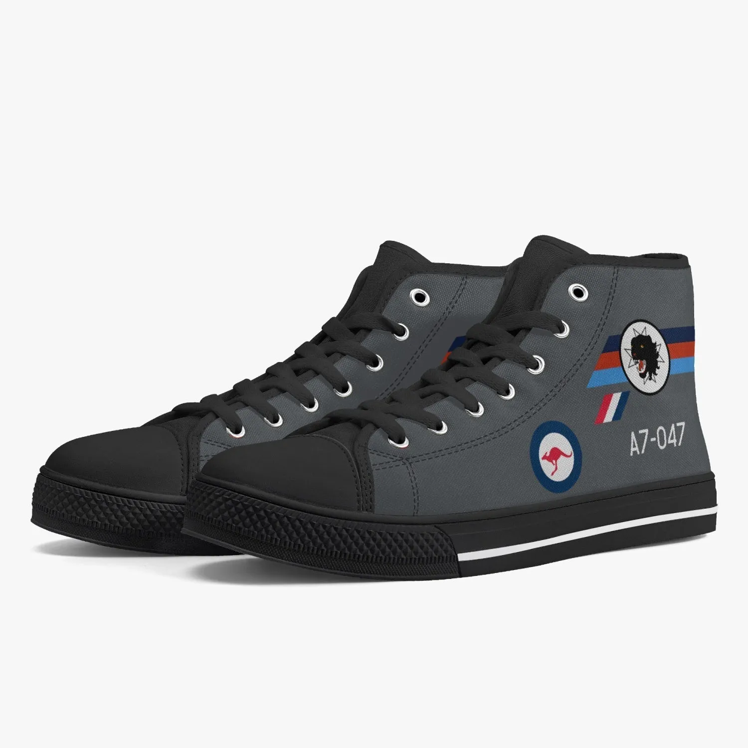Macchi "A7-047" High Top Canvas Shoes (Grey)