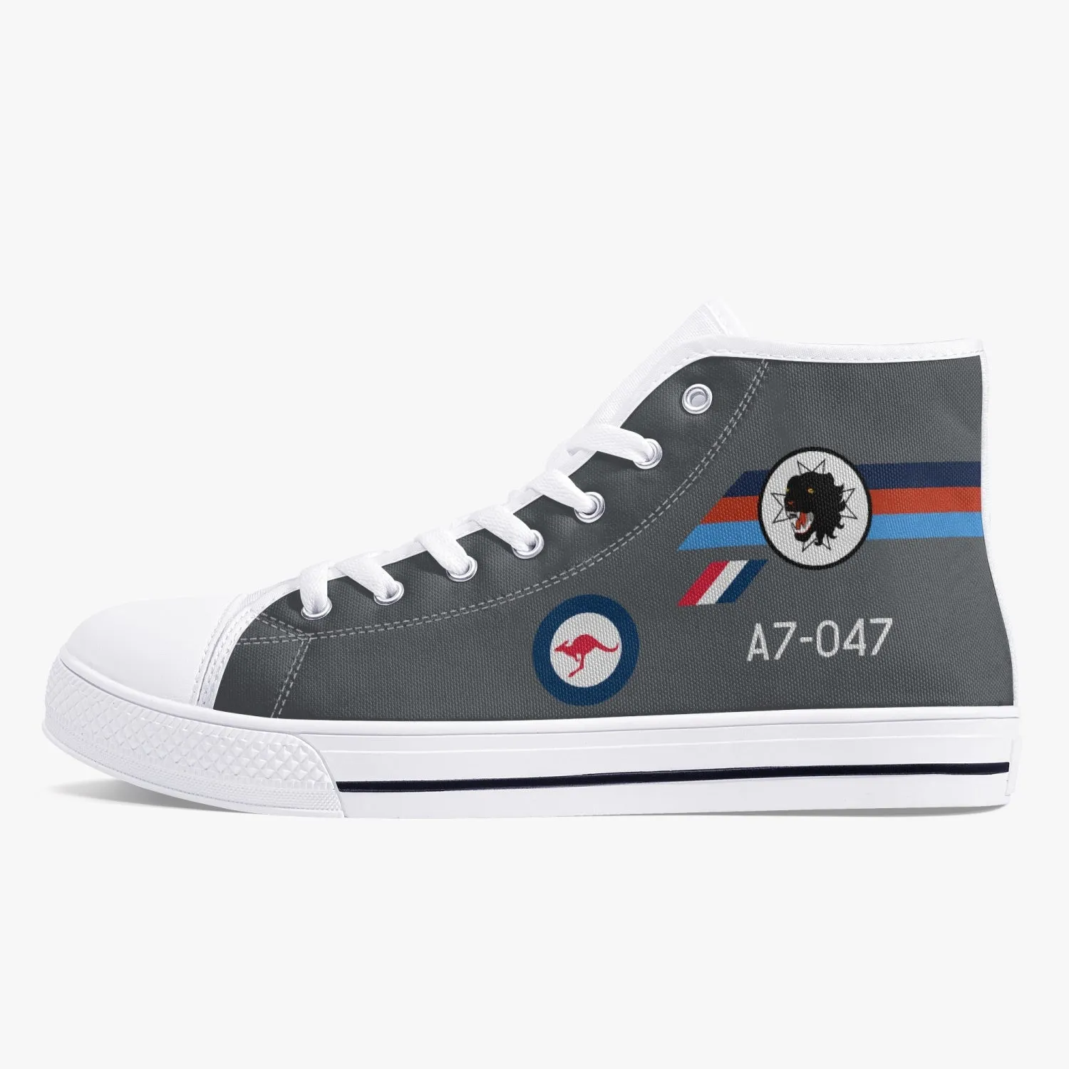 Macchi "A7-047" High Top Canvas Shoes (Grey)