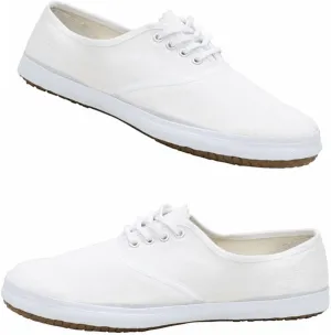 Martial Arts Canvas Shoes,Tai Chi Shoes Unisex Soft-Soled Breathable Training Shoes,Karate Kung Fu Tai Chi Shoes Non Slip Trainer Shoes,Taekwondo Shoes(Size:34EU,Color:White)