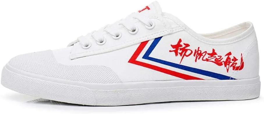 Martial Arts Sneakers, Breathable Canvas Taekwondo Shoes Rubber Sole Kung Fu Taichi Lightweight Training Shoes Unisex