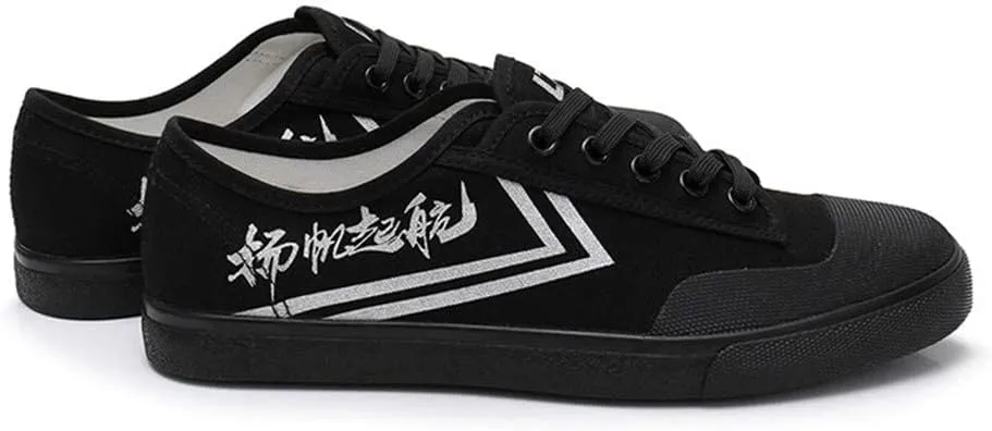 Martial Arts Sneakers, Breathable Canvas Taekwondo Shoes Rubber Sole Kung Fu Taichi Lightweight Training Shoes Unisex