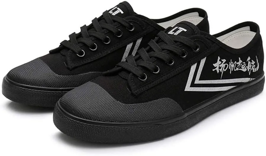 Martial Arts Sneakers, Breathable Canvas Taekwondo Shoes Rubber Sole Kung Fu Taichi Lightweight Training Shoes Unisex