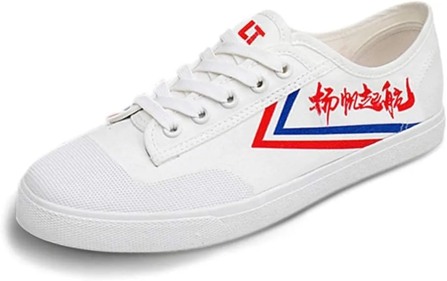 Martial Arts Sneakers, Breathable Canvas Taekwondo Shoes Rubber Sole Kung Fu Taichi Lightweight Training Shoes Unisex