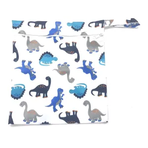 Medium Wetbag - Blue Dinosaurs