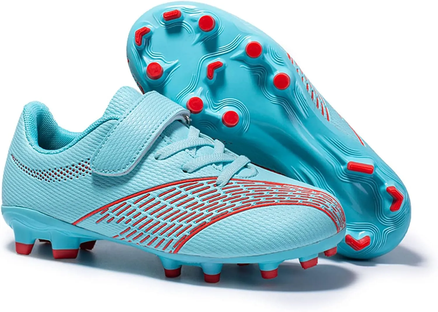 Meidiastra Boys Girls Soccer Shoes FG/TF Teenager Soccer Athletic Training Shoes Indoor Outdoor Cleats Spikes Soccer Football Shoes