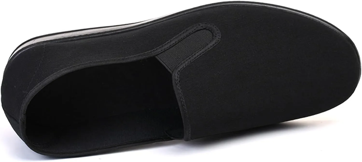 Men Slip on Walking Shoes Comfort Memory Foam Breathable Mesh Fashion Sneakers Non Slip Indoor Outdoor Training Gym Shoes Wide Width
