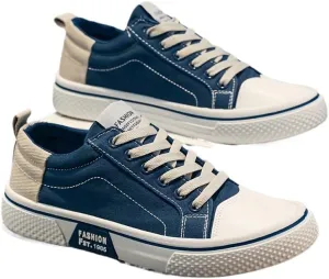 Men's Breathable Canvas Lace-Up Skate Shoes for All Season