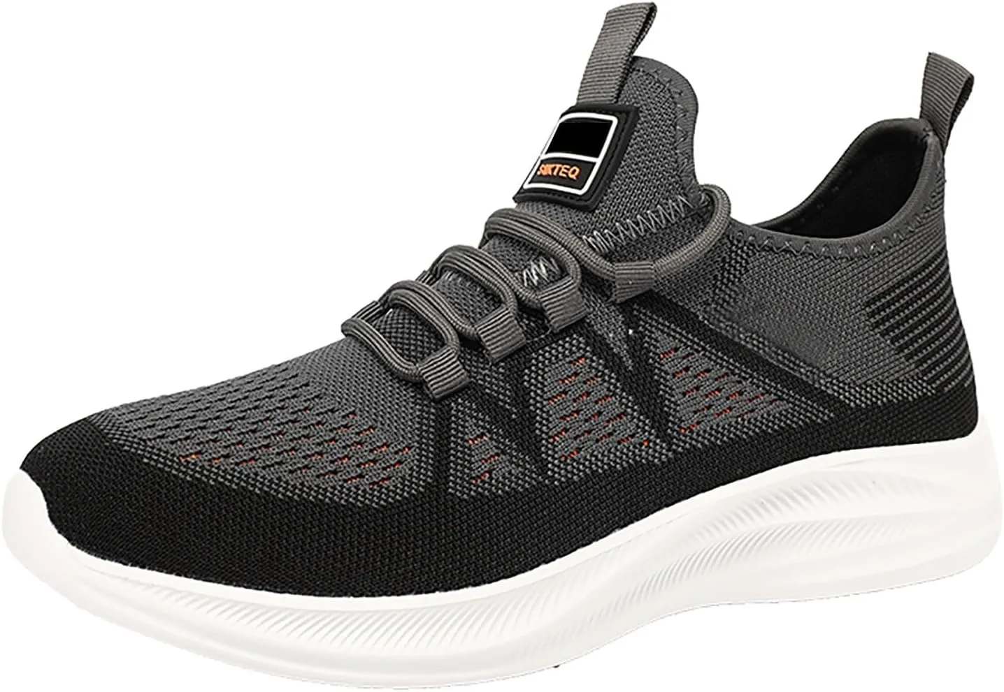 Mens Breathable Mesh Slip OnSneakers Lightweight Comfortable Walking Shoes with Non Slip Sotf Sole for Running & Gym Workouts Men's Light Casual Mid Top Shoes (Black, 40)