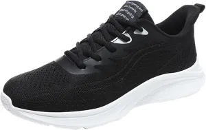 Men's Casual Lace-Up Sneakers Breathable Mesh Lightweight Comfortable Shoes for Running, Gym Workouts & Everyday Walking Solid Color Fashion Simple Shoes for Men
