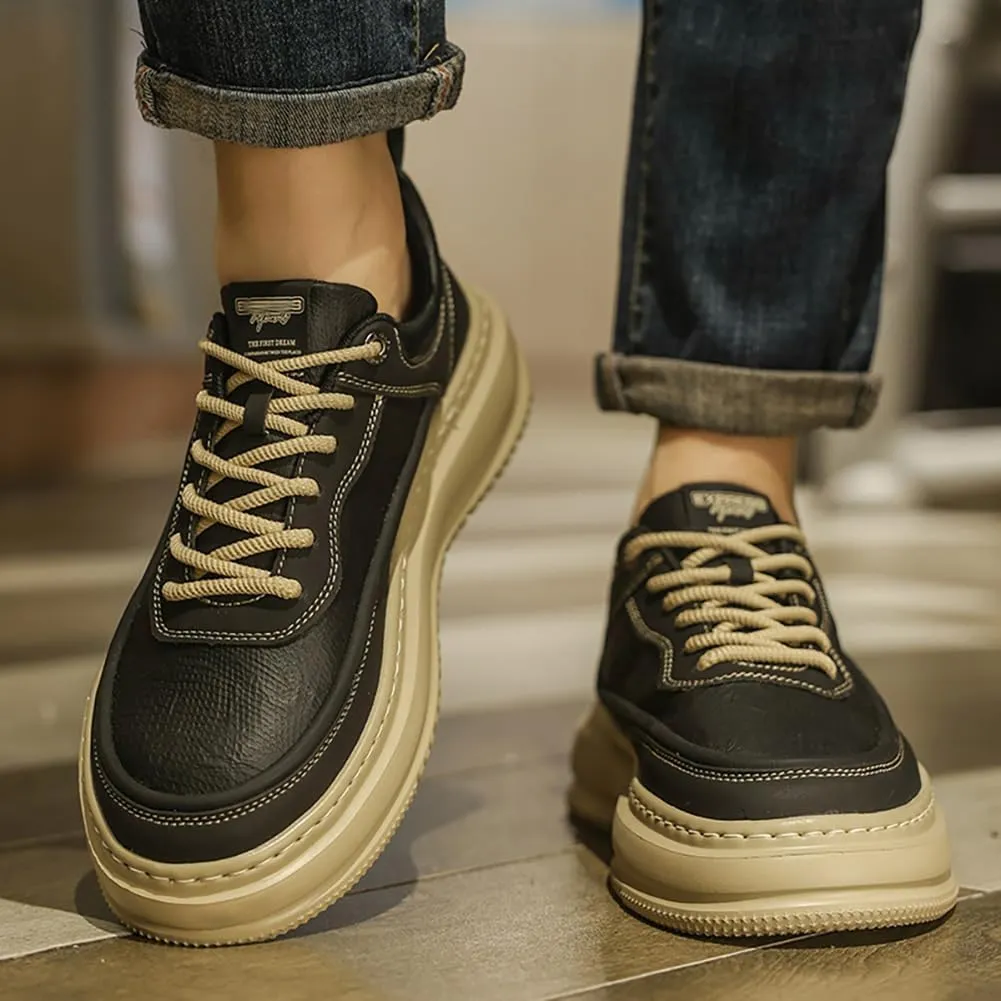 Men's Casual Shoes Dress Sneakers Leather Sneakers for Men Skate Shoes Tenis de Moda para Hombre
