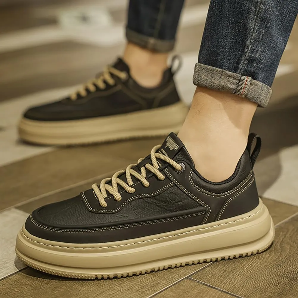 Men's Casual Shoes Dress Sneakers Leather Sneakers for Men Skate Shoes Tenis de Moda para Hombre