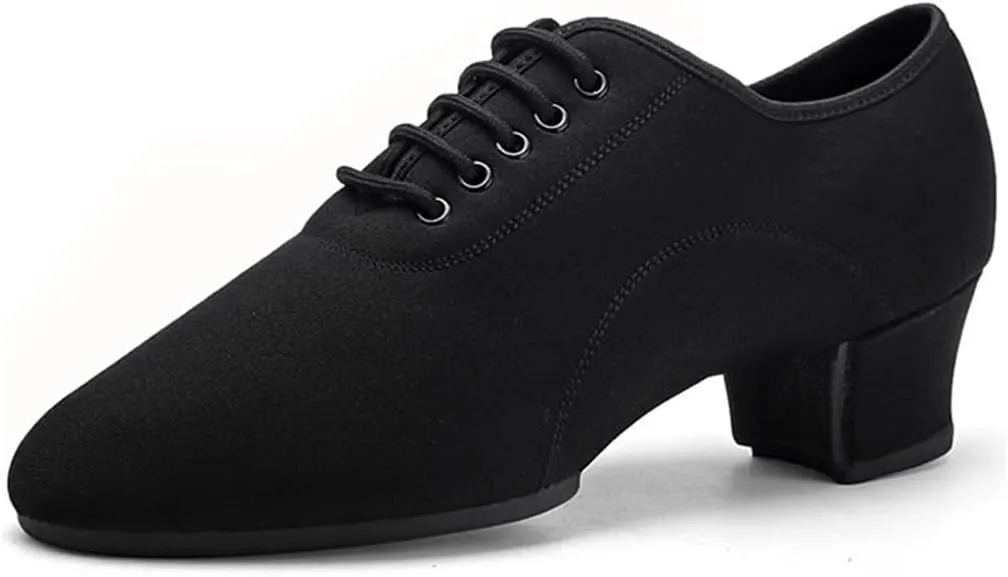 Men's Dancing Shoes, 1.96 Heel Dancing Shoe Practice Performance Shoes Breathable Comfy Jazz Trainers for Men