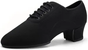Men's Dancing Shoes, 1.96 Heel Dancing Shoe Practice Performance Shoes Breathable Comfy Jazz Trainers for Men