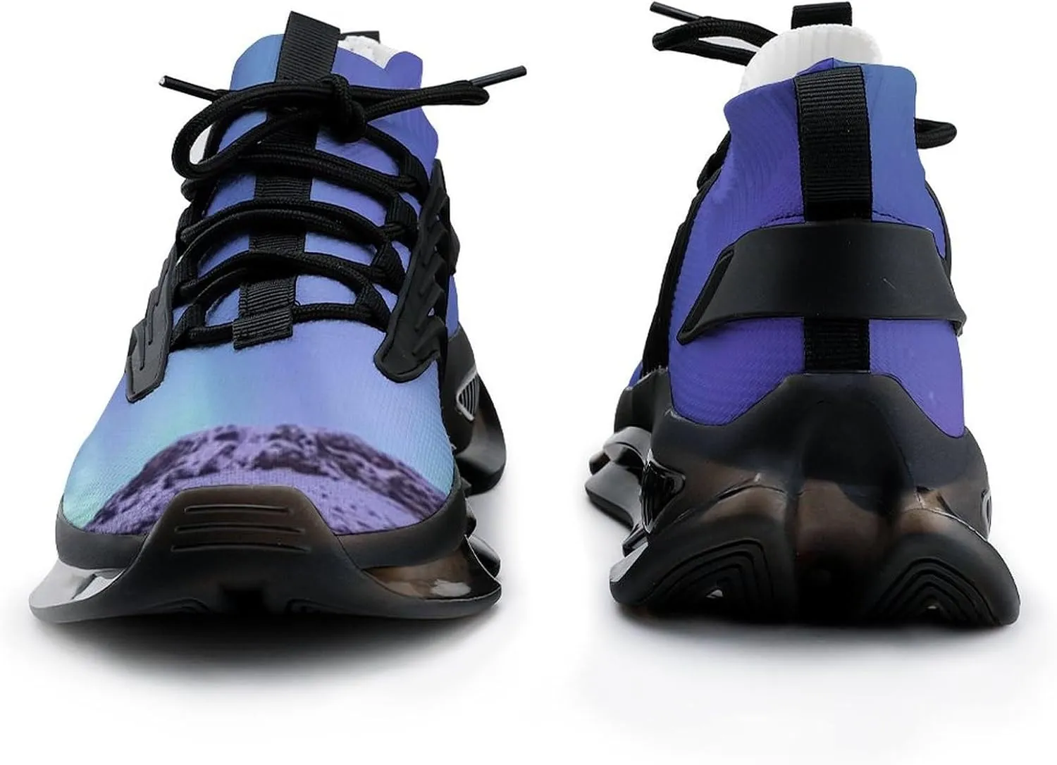 Men's Fashion Breathable 3D Tattoo Printing Trail Running Sneakers, Walking Excursion Shoes, Sports Work Trainers, Footwear Athletic Trekking