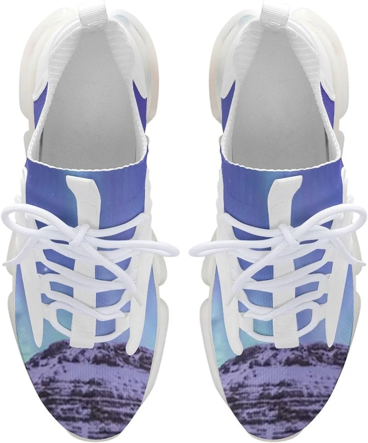 Men's Fashion Breathable 3D Tattoo Printing Trail Running Sneakers, Walking Excursion Shoes, Sports Work Trainers, Footwear Athletic Trekking
