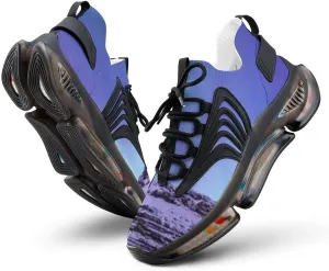 Men's Fashion Breathable 3D Tattoo Printing Trail Running Sneakers, Walking Excursion Shoes, Sports Work Trainers, Footwear Athletic Trekking