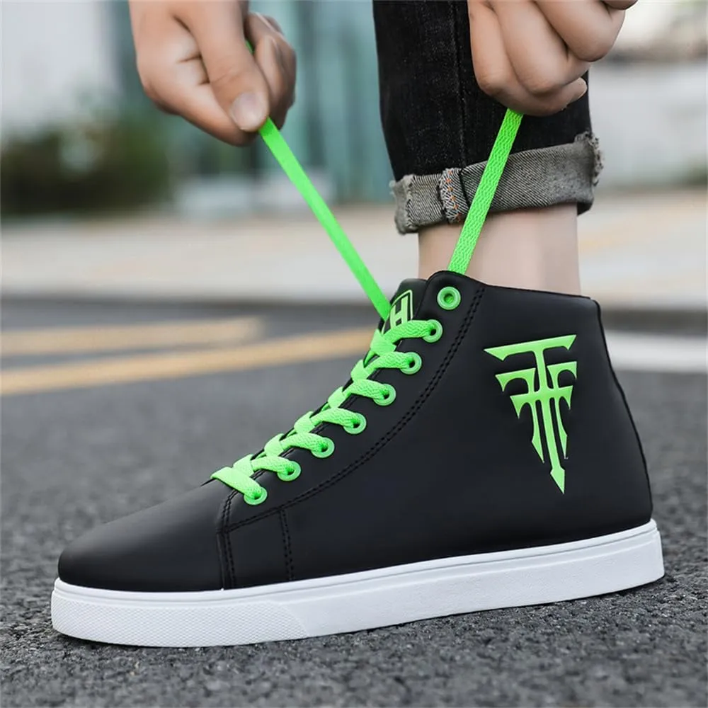 Men's Fashion Sneakers High Top Skate Shoes Stylish Casual Comfort Hip Hop Shoes
