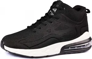 Men's High Top Sneakers Outdoor Comfortable Air Cushion Running Shoes Non-Slip Walking Trainers Fashion Basketball Sneakers