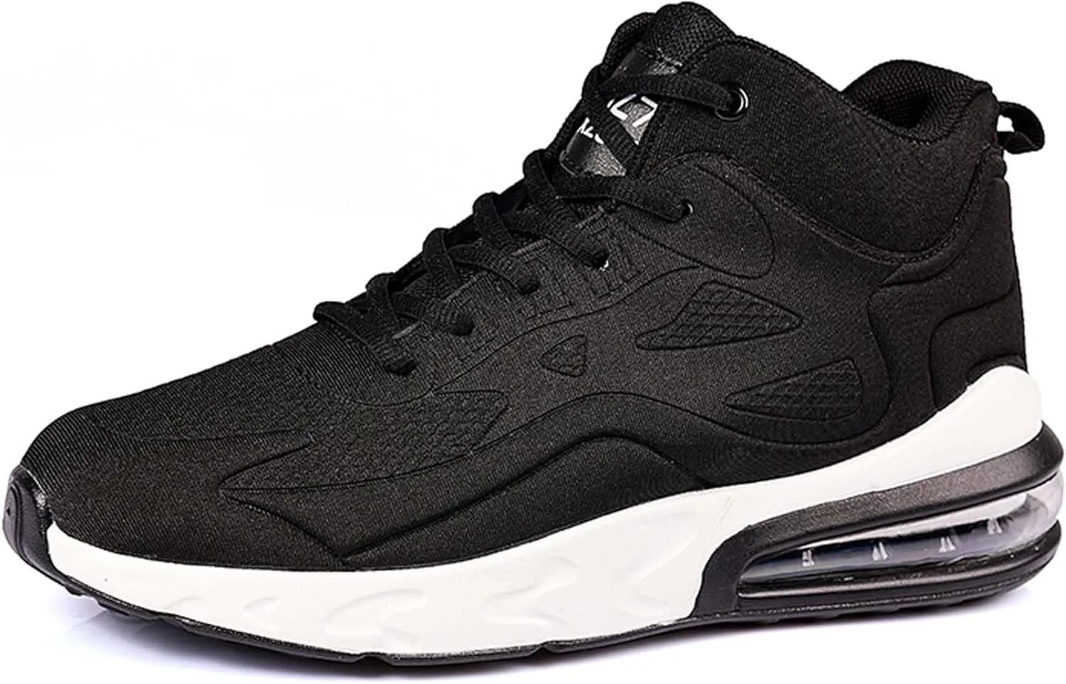 Men's High Top Sneakers Outdoor Comfortable Air Cushion Running Shoes Non-Slip Walking Trainers Fashion Basketball Sneakers