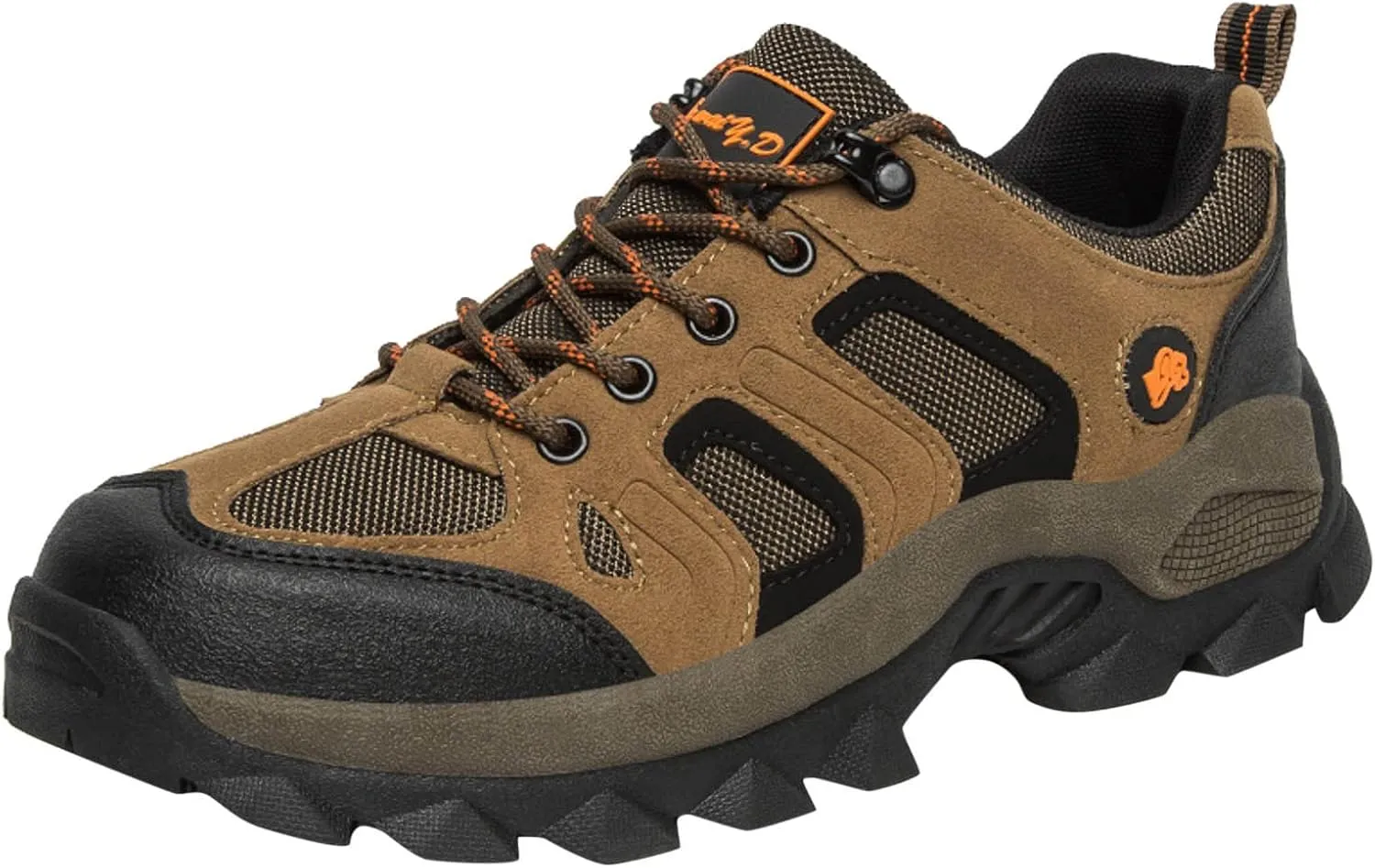 Men's Hiking Shoes Wide Running Sneakers Climbing Walking Non Slip Lace Up Comfortable Footwear Athletic Shoes with Wide Toe Box Arch Support Breathable Mesh for Men