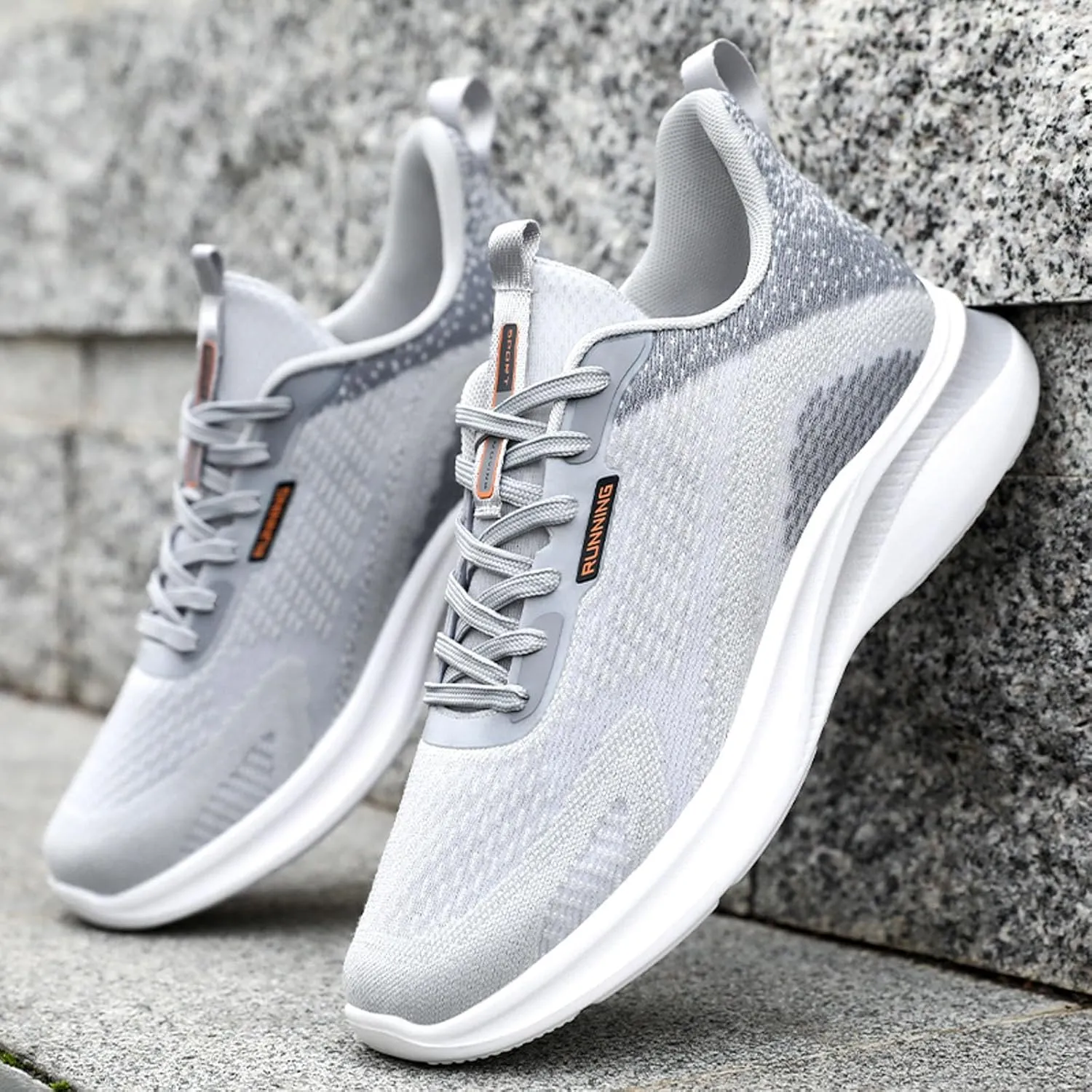 Mens Non Slip Walking Sneakers Spring and Summer Lightweight Breathable Mesh Arch Support Running Shoes Athletic Gym Lace Up FashionTennis Shoes for Men Fitness Sport