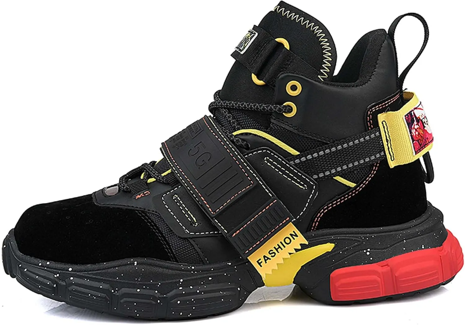 Men's Professional high top Basketball Shoes Street Fashion Sneakers Outdoor Non-Slip Fitness Training Running Shoes