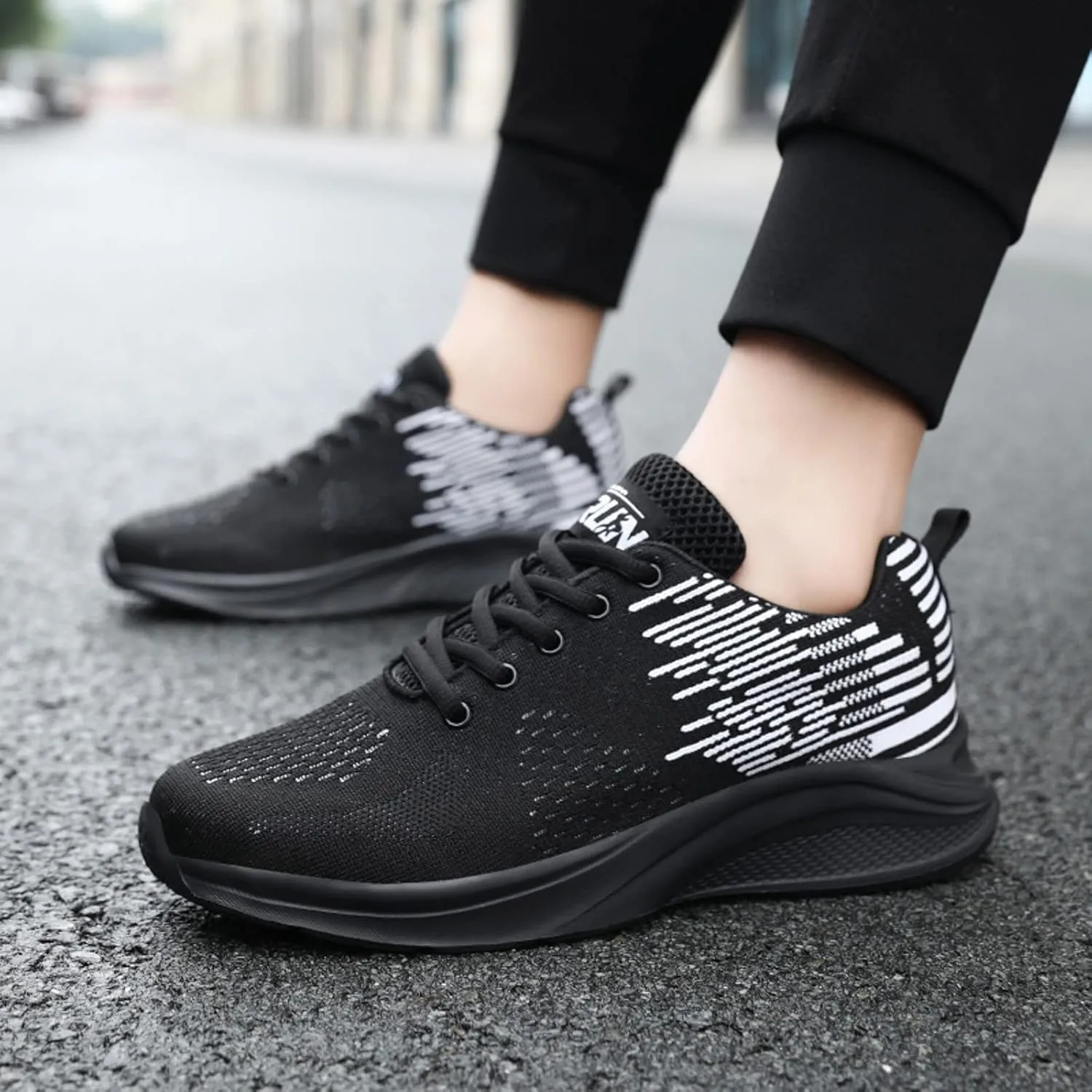 Mens Slip On Comfortable Walking Shoes Tennis ShoesNon Slip Running Sneakers Lightweight Workout Foootwear Breathable Mesh Fashion Sneaker with Arch Support for Men Gym Outdoor