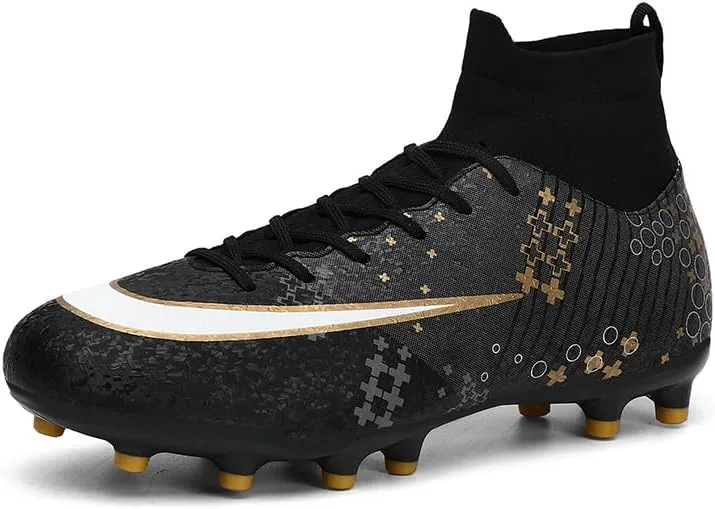 Men's Soccer Cleats Indoor Turf Lightweight Performance Training Soccer Shoes Soft Ground Athletic Football Boots Outdoor