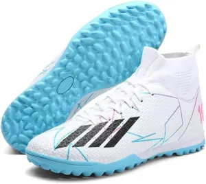 Men's Soccer Cleats Indoor Turf Lightweight Performance Training Soccer Shoes Soft Ground Athletic Football Boots Outdoor
