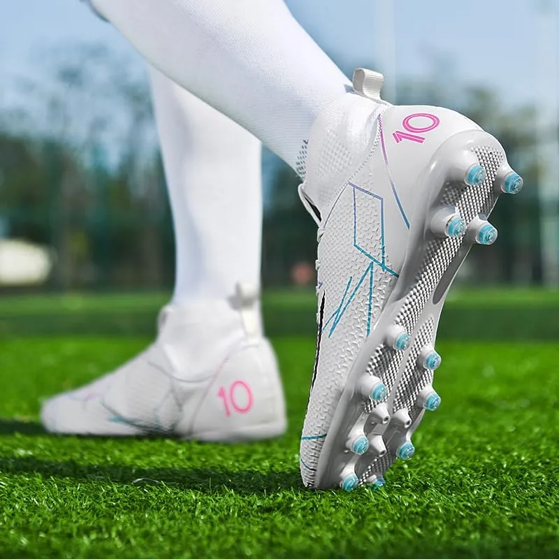 Men's Soccer Cleats Indoor Turf Lightweight Performance Training Soccer Shoes Soft Ground Athletic Football Boots Outdoor