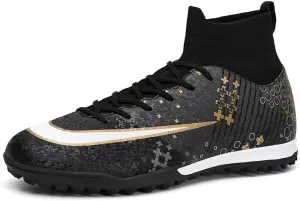 Men's Soccer Cleats Indoor Turf Lightweight Performance Training Soccer Shoes Soft Ground Athletic Football Boots Outdoor