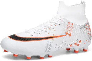 Men's Soccer Cleats Indoor Turf Lightweight Performance Training Soccer Shoes Soft Ground Athletic Football Boots Outdoor