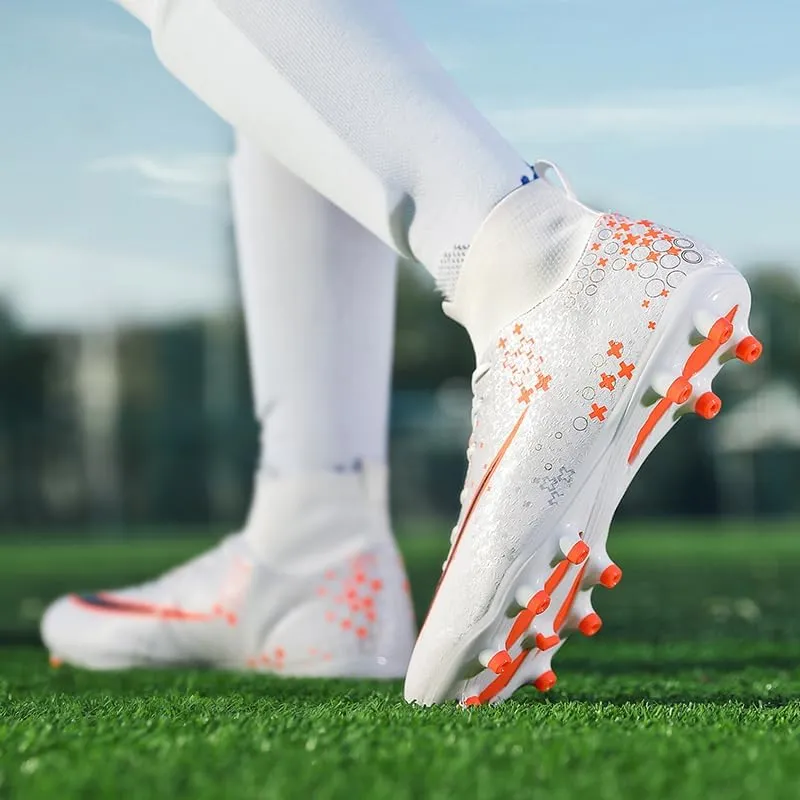 Men's Soccer Cleats Indoor Turf Lightweight Performance Training Soccer Shoes Soft Ground Athletic Football Boots Outdoor