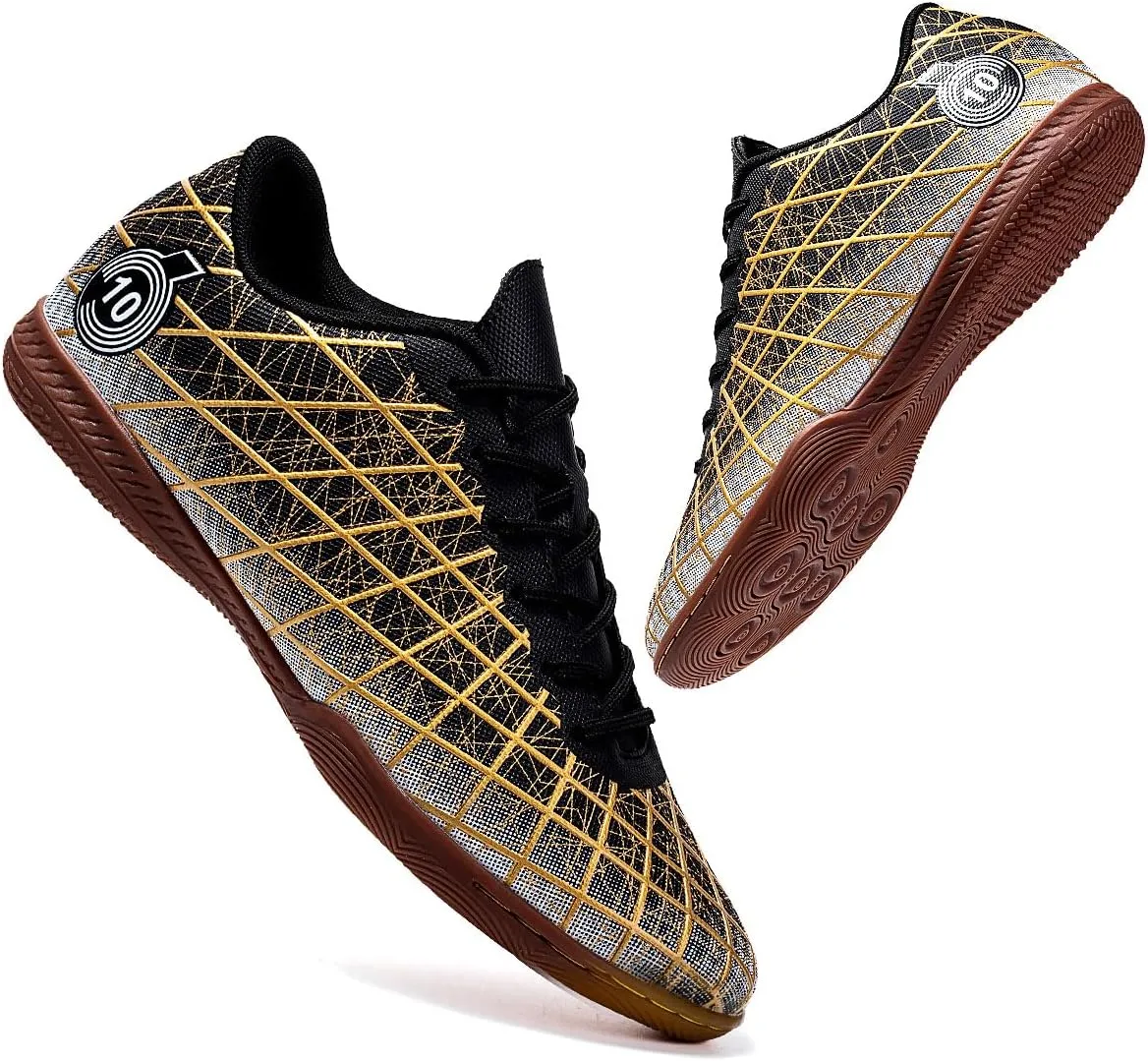 Men's Soccer Cleats Indoor Turf Lightweight Performance Training Soccer Shoes Soft Ground Athletic Football Boots Outdoor