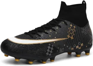 Men's Soccer Cleats Indoor Turf Lightweight Performance Training Soccer Shoes Soft Ground Athletic Football Boots Outdoor