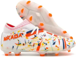 Men's Soccer Shoes High-Top Soccer Cleats Outdoor Breathable Athletic Professional Spikes Youth Boys Football Shoes Unisex