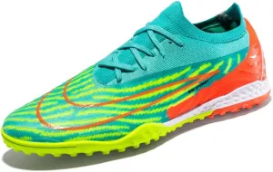 Mens Soccer Shoes Low-Tops Lace-Up Non-Slip Spikes Indoor Football Futsal Professional Training Turf Outdoor Indoor Football Boots