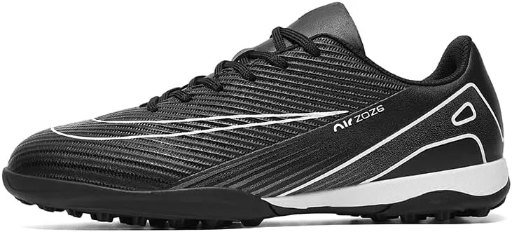 Mens Soccer Shoes Low-Tops Lace-Up Non-Slip Spikes Indoor Football Futsal Professional Training Turf Outdoor Indoor Football Boots