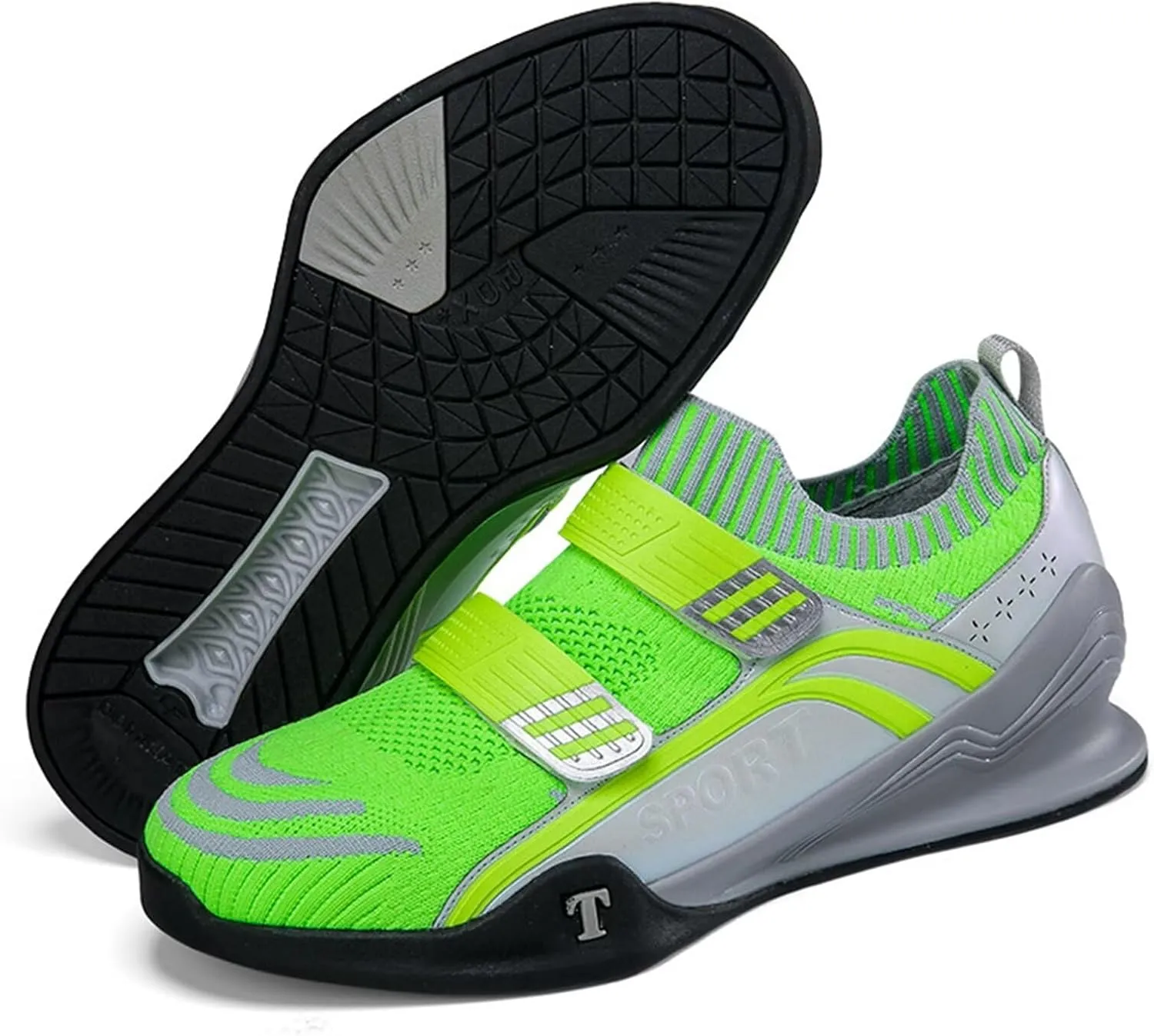 Men's Squat Deadlift Shoes Professional Training Weightlifting Shoes Breathable Indoor Fitness Sneakers Balance Comprehensive Training Shoes