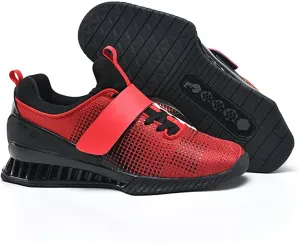 Mens Squat Shoes Weightlifting Shoes Fitness Cross-Trainer Shoes Indoor Fitness Sneakers Unisex Anti-Skid Balance Comprehensive Training Shoes
