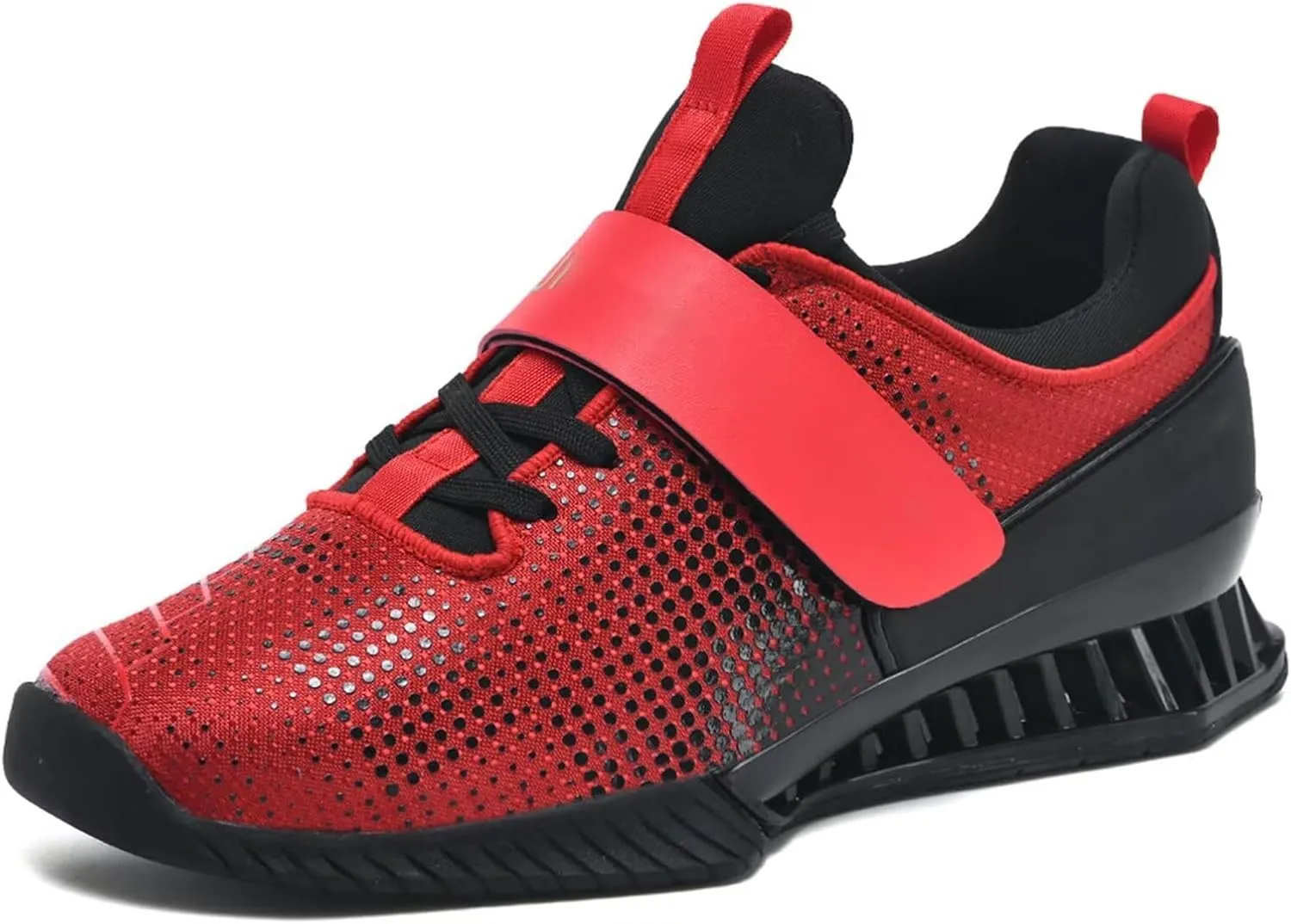 Mens Squat Shoes Weightlifting Shoes Fitness Cross-Trainer Shoes Indoor Fitness Sneakers Unisex Anti-Skid Balance Comprehensive Training Shoes