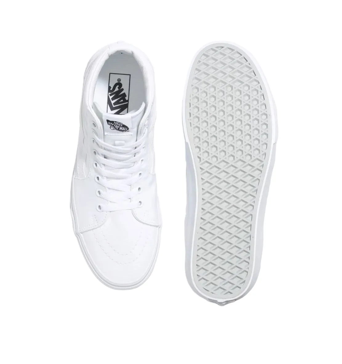 Mens Vans SK8-Hi High Top Shoes White