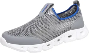 Men's Walking Running Tennis Cushioning Shoes Active Float Non Slip Athletic Gym Workout Jogging Comfortable Sneakers Urtra Lightweight Breathable Shoes for Men Summer Beach Walking