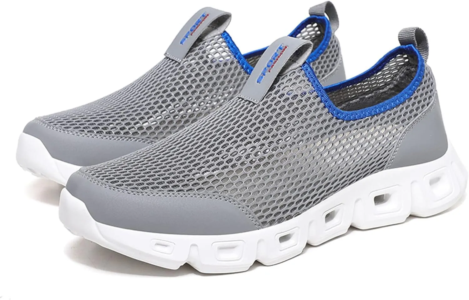 Men's Walking Running Tennis Cushioning Shoes Active Float Non Slip Athletic Gym Workout Jogging Comfortable Sneakers Urtra Lightweight Breathable Shoes for Men Summer Beach Walking