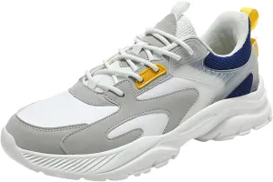 Mens Walking Shoes Lightweight Breathable Slip On Running Shoes Comfortable Fashion Non Slip Lace Up Sneakers Workout Casual Sports Sneaker with Arch Support Men