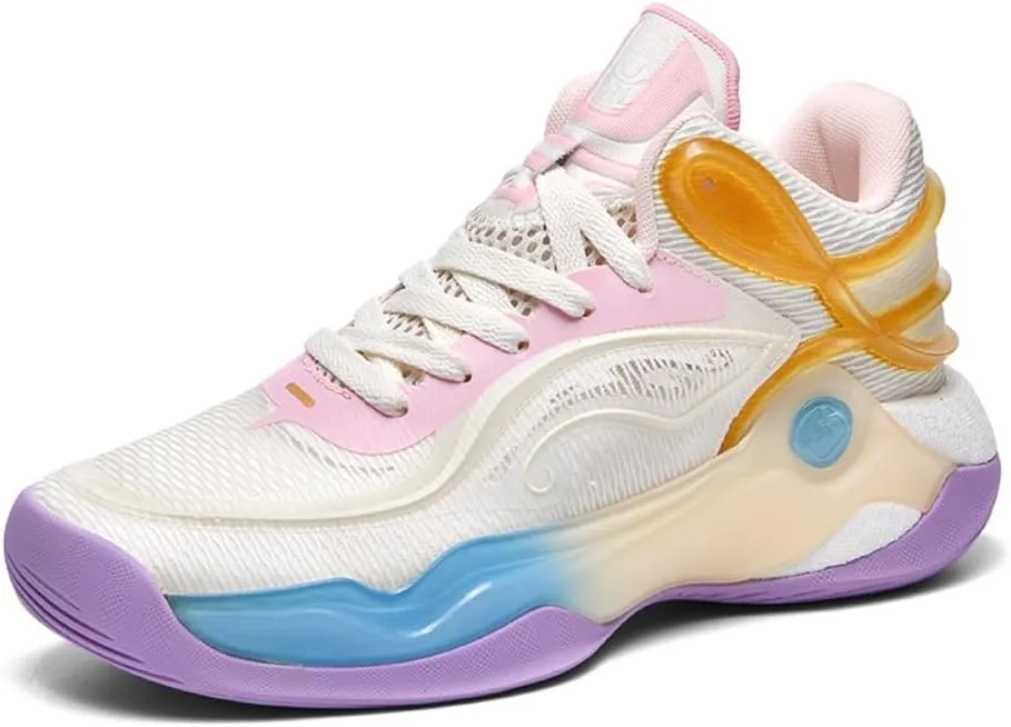 Mens Womens Basketball Shoes Breathable Non Slip Fashion Sneakers Comfortable Unisex-Adult Outdoor Sport Shoes