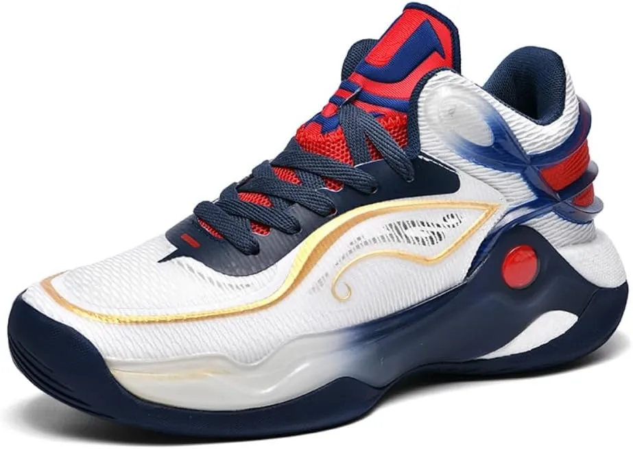 Mens Womens Basketball Shoes Breathable Non Slip Fashion Sneakers Comfortable Unisex-Adult Outdoor Sport Shoes