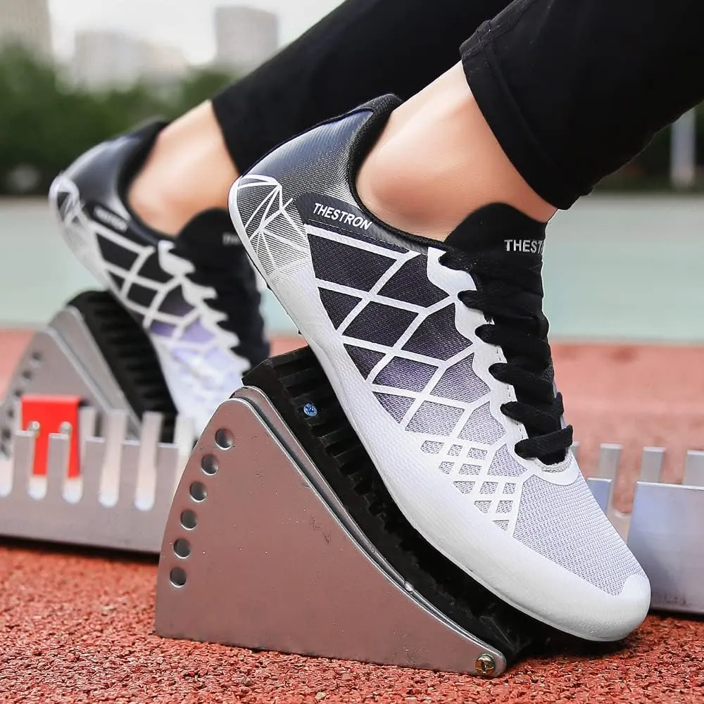 Mens Womens Boys Girls Spikes Athletics Racing Running Shoes Track and Field Sneaker 